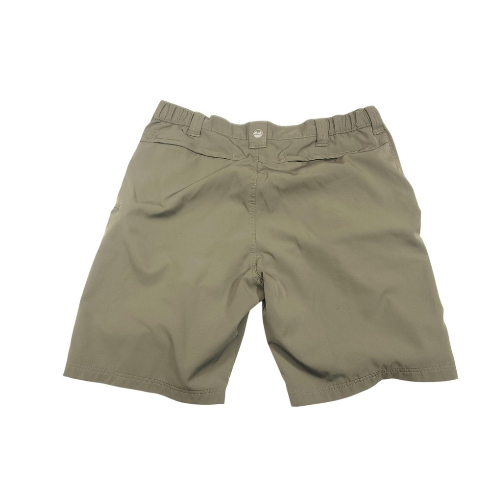 Wrangler Shorts Mens 40 Green Cargo Polyester Microfiber Pockets 10 Inseam